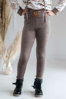 Kislányos hosszú szárú  plüss leggings