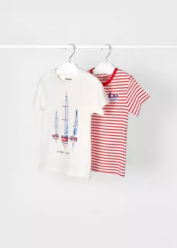 Mayoral 2db nyomott mintás felsők  3007-041 red