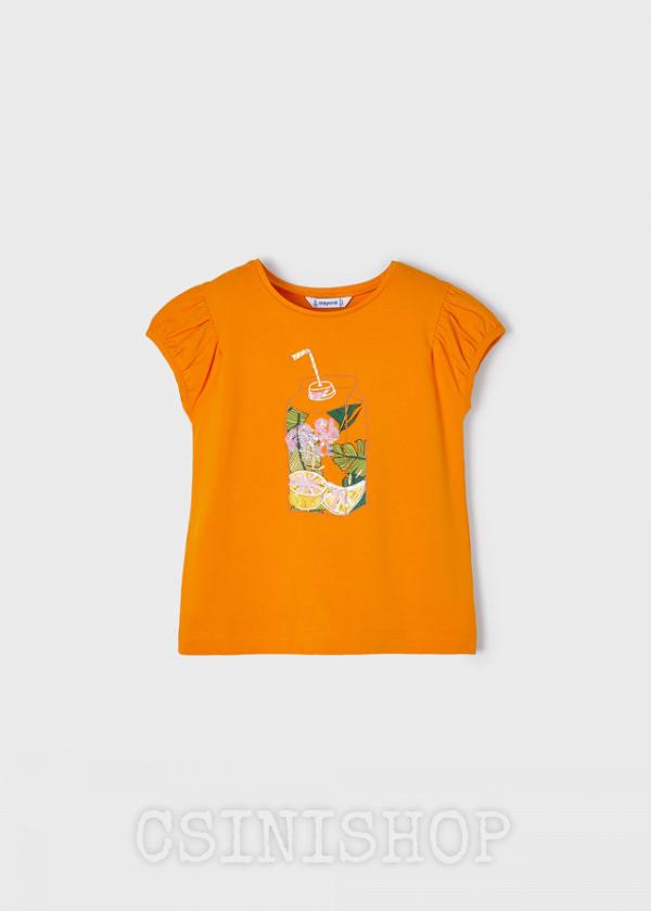 MAYORAL kislány rövidujjú póló 3047-071 pumpkin