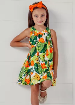 MAYORAL nyári kislány ruha 3951-030 banana