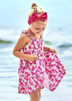 MAYORAL nyári kislány ruha 3954-027 magenta
