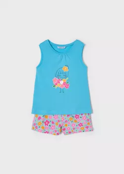MAYORAL kislány pizsama szett 3749-010 tyrkys