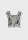 MAYORAL farmer kislány top 6124-080 gray