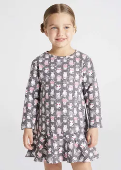 MAYORAL kislány nyomott-mintás ruha 4978-069 raspberry