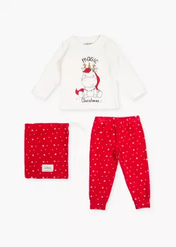 Kislány pizsama szett P002 red