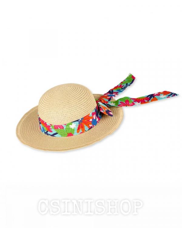 Kislány nyári szalma kalap 