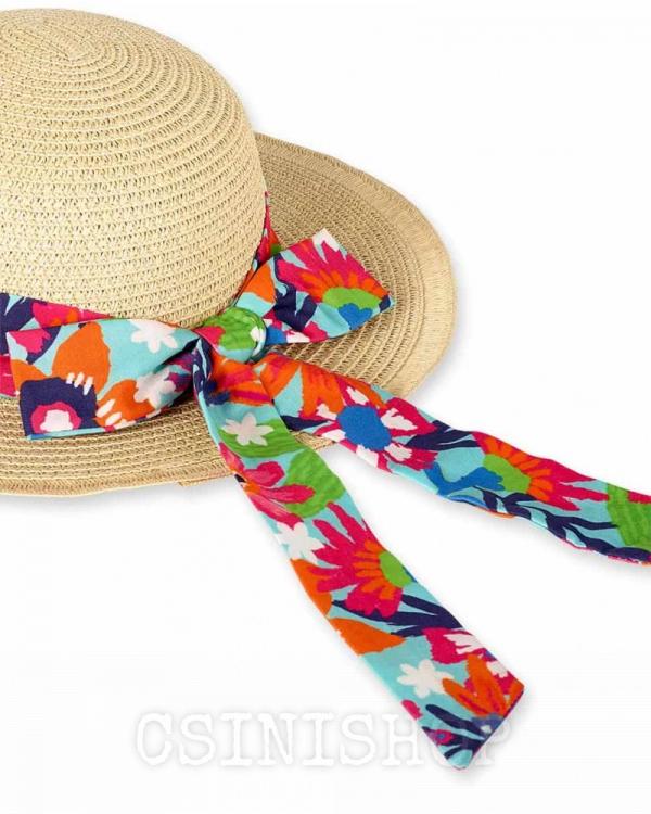 Kislány nyári szalma kalap 