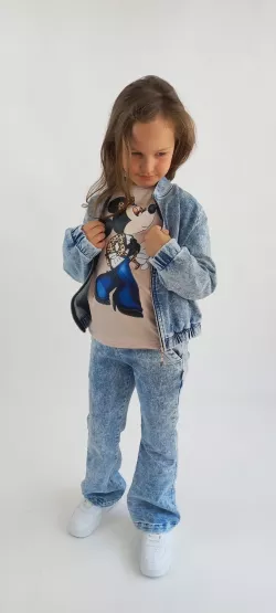 Kislány trapéz pamut nadrág
