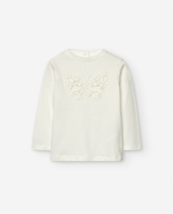 Hosszúujjú kislány  nyomottmintás polo black