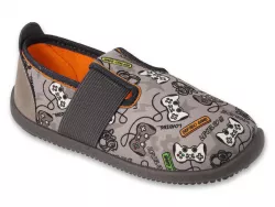 BEFADO SOFTER barefoot kisfiú vászon papucs 