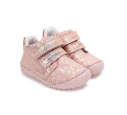 D.D.STEP BAREFOOT bőr kislány cipő