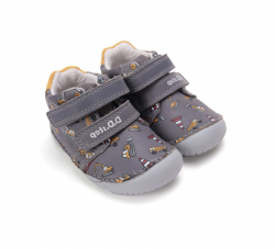 D.D.STEP BAREFOOT bőr kisfiú cipő