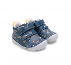 D.D.STEP BAREFOOT bőr kisfiú cipő
