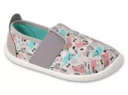 BEFADO SOFTER barefoot kislány vászon papucs
