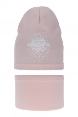 Átmeneti kislány sapka és sál