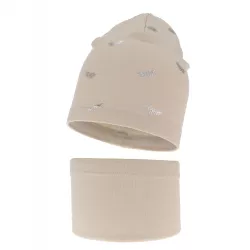 Pamut kislány sapka + csősál