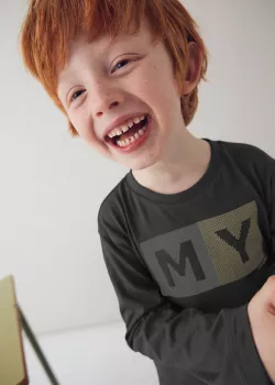 Hosszúujjú kisfiú basic felső