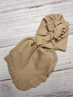 Pamut kislány sapka és sál