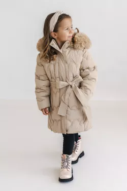 Vízálló kislány téli kabát