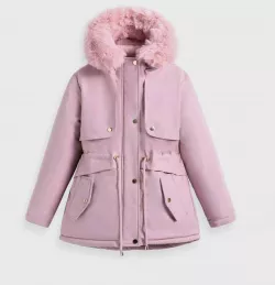 Kislány télikabát müszörmével