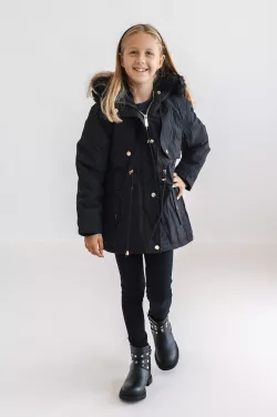 Kislány télikabát müszörmével