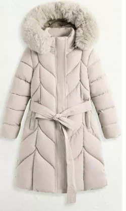 Exkluzív kislány téli kabát müszörmével