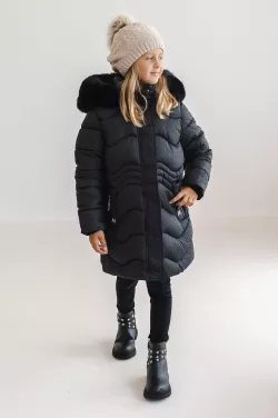 Sportos vízálló kislány téli kabát