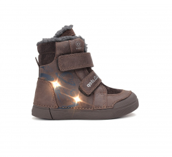 LED D.D.STEP bőr kisfiú téli csizma