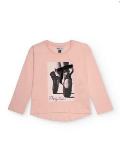 Hosszúujjú kislány  nyomottmintás polo black