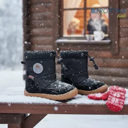 BAREFOOT vízálló kisfiú melegített cipő PRO-tex