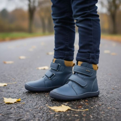 BAREFOOT vízálló kisfiú melegített cipő PRO-tex