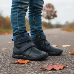 BAREFOOT vízálló kisfiú melegített cipő PRO-tex