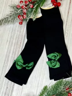 Egyszínű kislány combzokni színes masnival