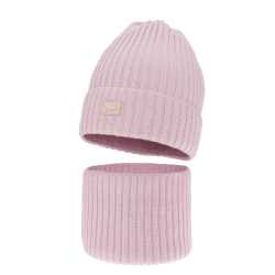 Kislány téli sapka és csösál