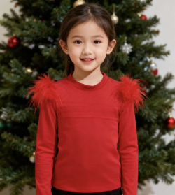 Hosszúújjú kislány felsö