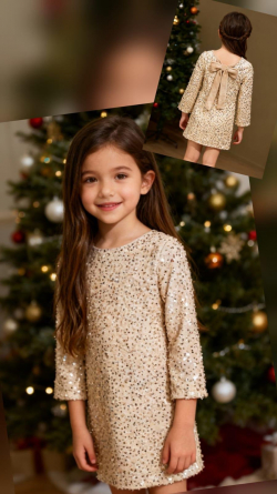 Bársonyos flitteres ruha masnival a háton